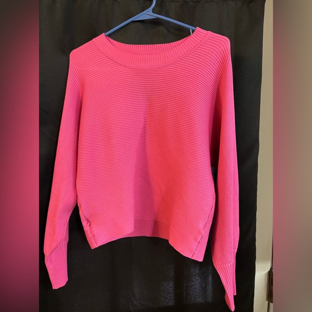 Women's Pink Crew Neck Sweater